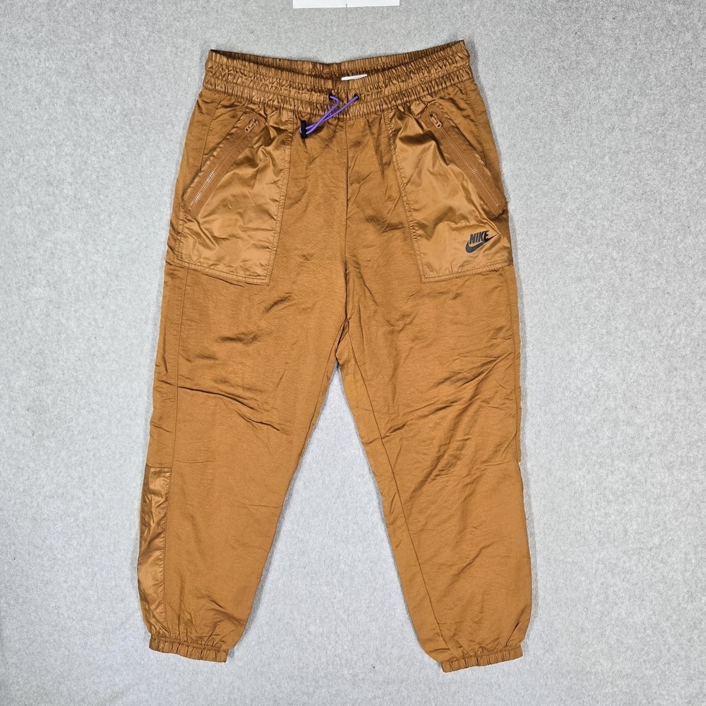 Nike Women Activewear Pants M Brown Jogger Rebel Cargo